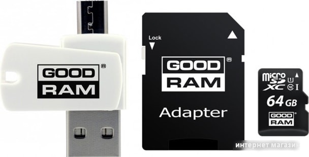 Карта памяти GOODRAM ALL in ONE microSDXC M1A4-0640R12 64GB