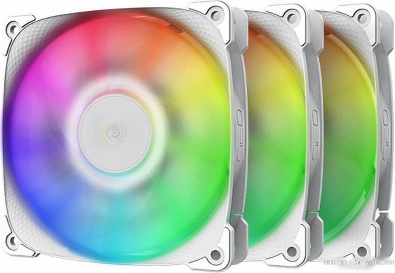 Набор вентиляторов Geometric Future Squama 2501 ARGB Triple Pack (белый)