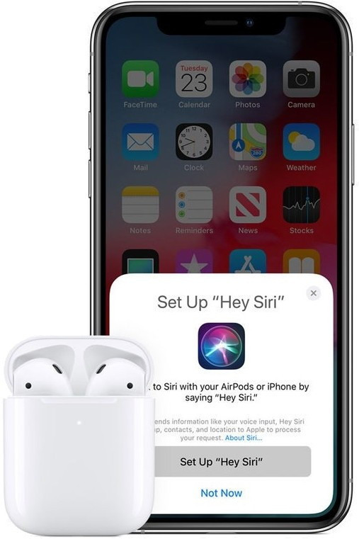 Наушники Apple AirPods 2 в зарядном футляре