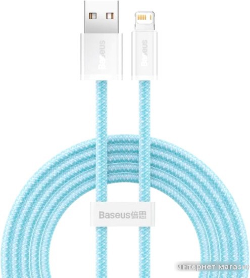 Кабель Baseus Dynamic Series Fast Charging Data Cable USB Type-A - Lightning (1 м, голубой)