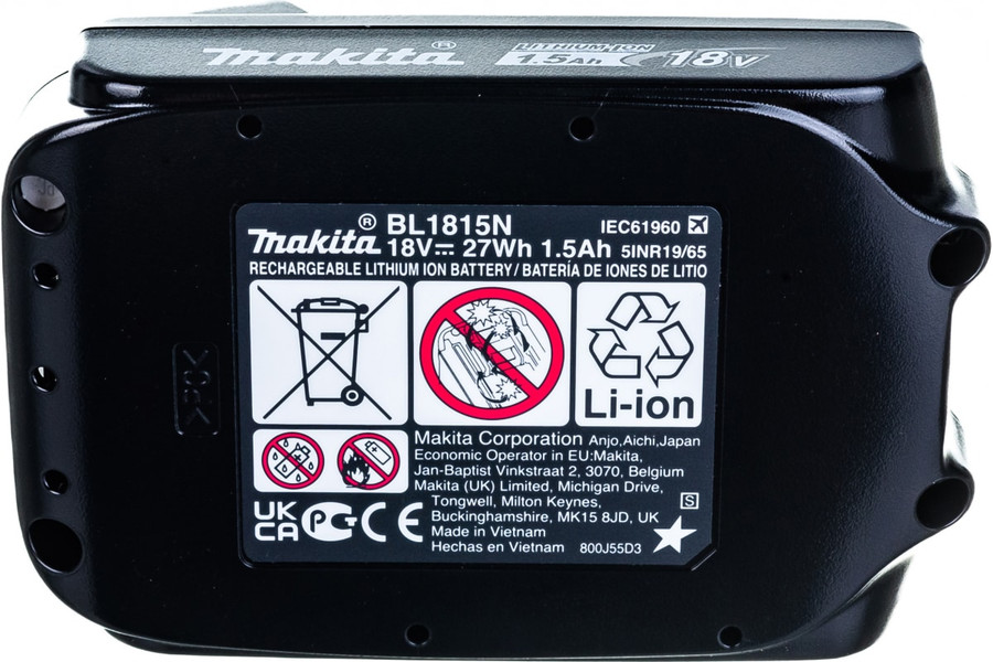 Аккумулятор Makita BL1815N (18В/1.5 Ah)