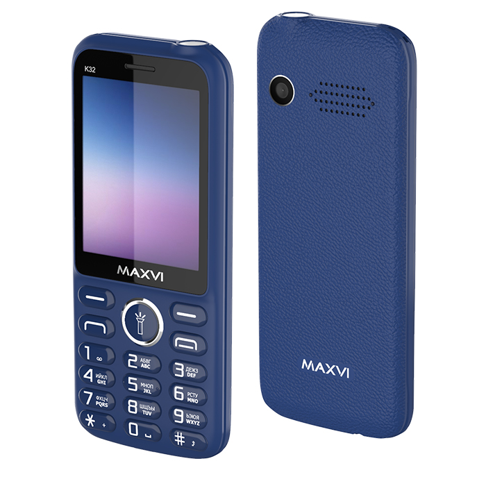 Кнопочный телефон Maxvi K32 (синий)