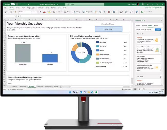 Монитор Lenovo ThinkVision P27h-30 63A1GAT1UK