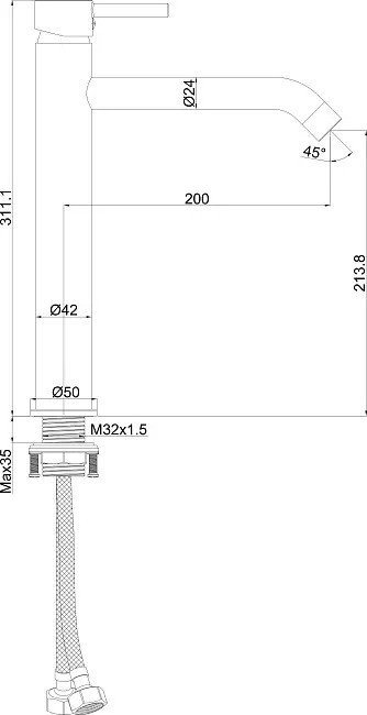 Смеситель Maxonor Pure Life PL1187-6