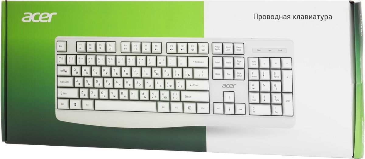 Клавиатура Acer OKW301 (белый)