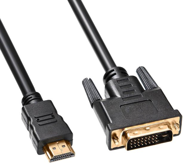 Кабель Buro HDMI-19M-DVI-D-5M