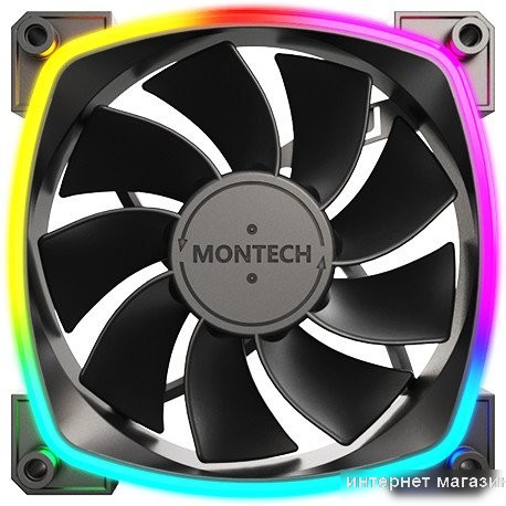 Вентилятор для корпуса Montech RX120 PWM (черный)