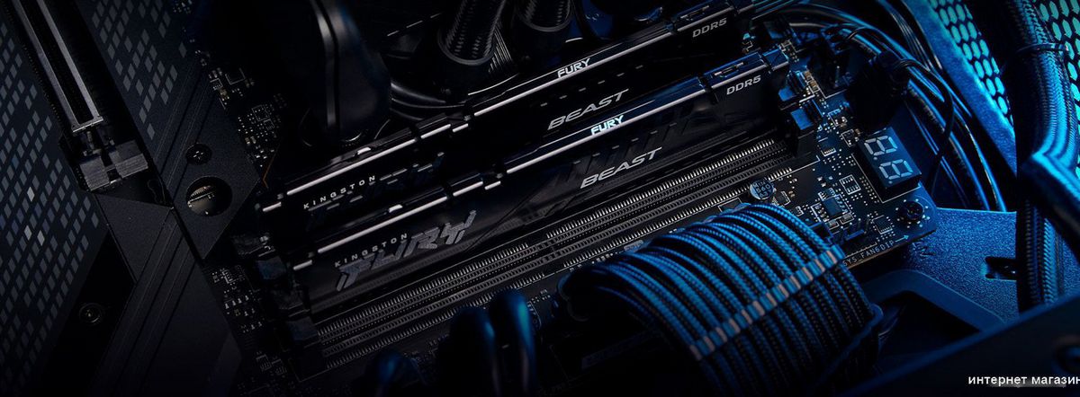 Оперативная память Kingston FURY Beast 2x16ГБ DDR5 6000 МГц KF560C30BBEK2-32
