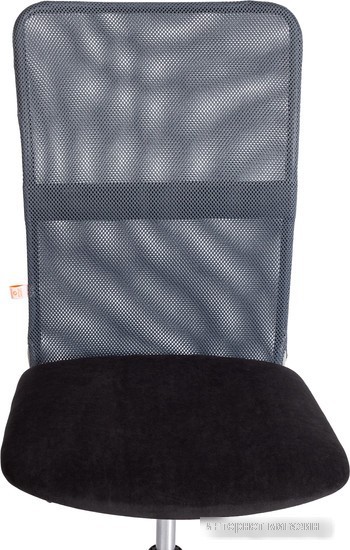 Кресло TetChair Star флок/ткань (черный/серый, 35/W-12)
