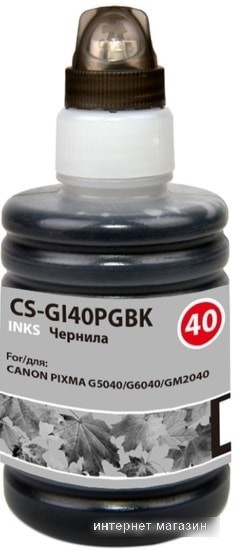 Чернила CACTUS CS-GI40PGBK (аналог Canon GI-40PGBK)
