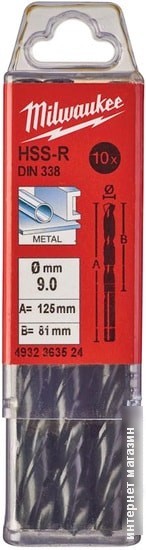 Набор оснастки Milwaukee 4932363524 (10 предметов)