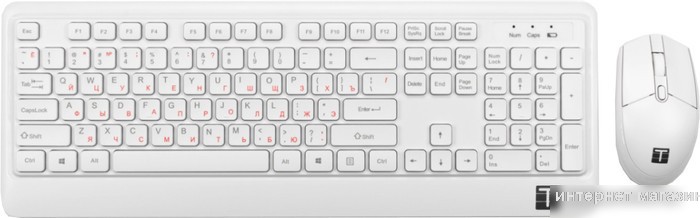 Офисный набор ТЕСЛА MKB-Pro (беспроводной, белый)