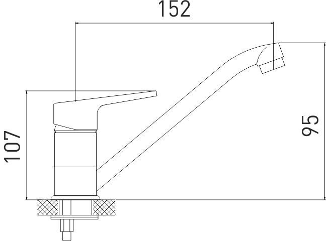 Смеситель Gross Aqua Delta 3210268С-G0109