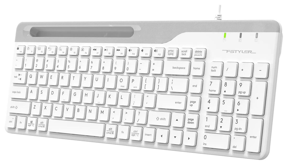 Клавиатура A4Tech Fstyler FK25 (белый/серый)