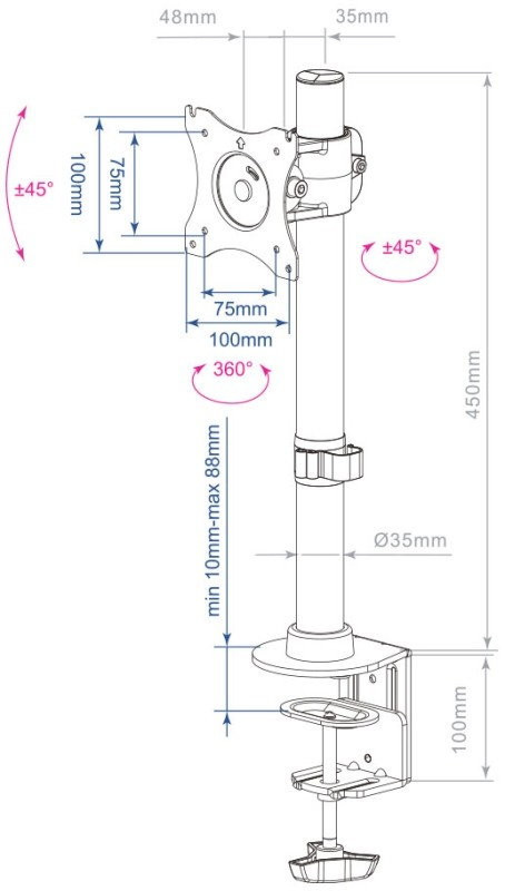 Кронштейн Arm Media LCD-T41