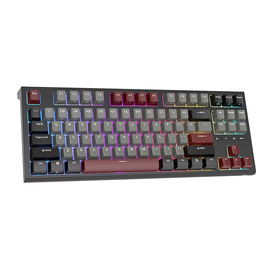 Проводная клавиатура Royal Kludge RK-R87 RGB (черный, RK Red)