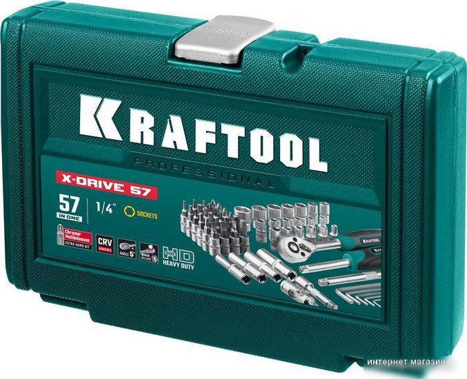 Универсальный набор инструментов KRAFTOOL 27885-H57 (57 предметов)