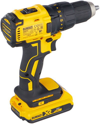 Дрель-шуруповерт DeWalt DCD777D2T-QW (с 2-мя АКБ, кейс)