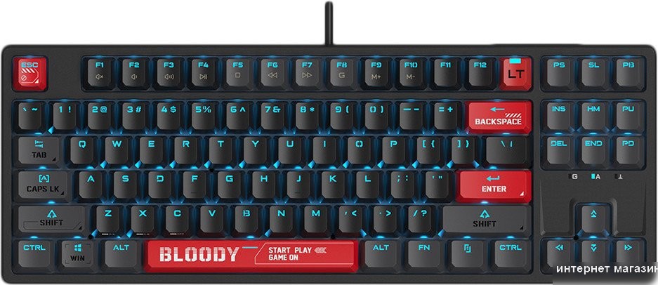 Клавиатура A4Tech Bloody AT87 (черный/красный)
