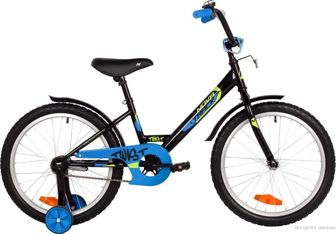 Детский велосипед Novatrack Twist 20 201TWIST.BK5 (черный)