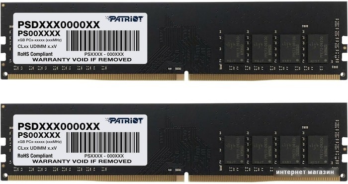 Оперативная память Patriot Signature Line 2x16GB DDR4 PC4-25600 PSD432G3200K