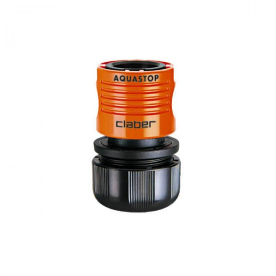 Claber 3/4” Automatic Coupling W Aquastop 8605