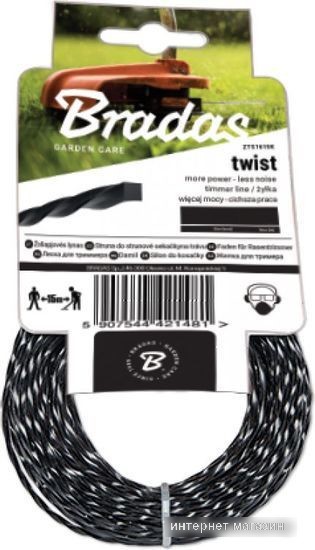 Леска для триммера Bradas Twist ZTS2715K (квадрат)