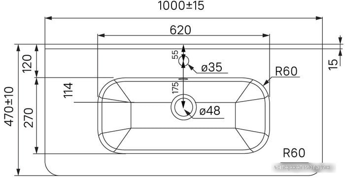 Умывальник IDDIS 0101000i28