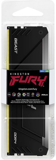 Оперативная память Kingston FURY Beast RGB 16ГБ DDR4 3200 МГц KF432C16BB2A/16