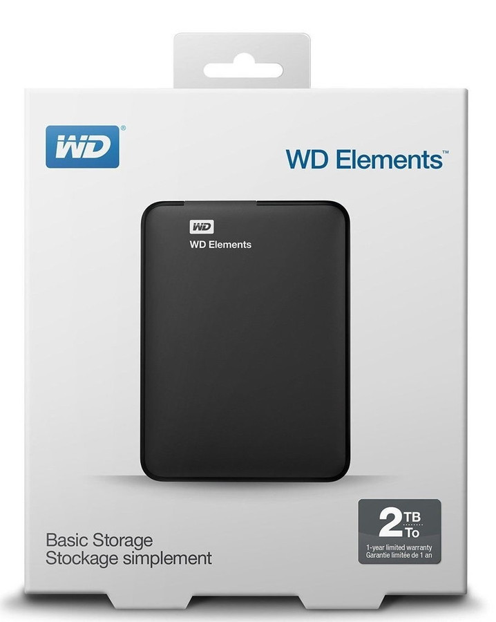Внешний жесткий диск WD Elements Portable 2TB (WDBU6Y0020BBK)
