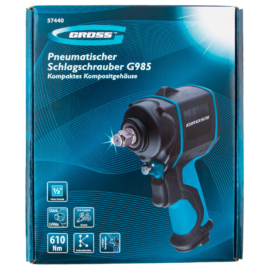 Пневматический гайковерт GROSS G985