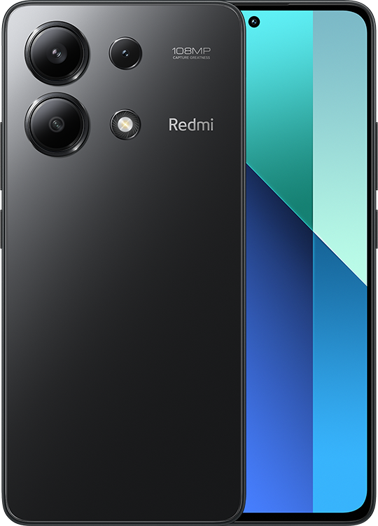 Смартфон Xiaomi Redmi Note 13 6GB/128GB без NFC международная версия (полуночный черный)