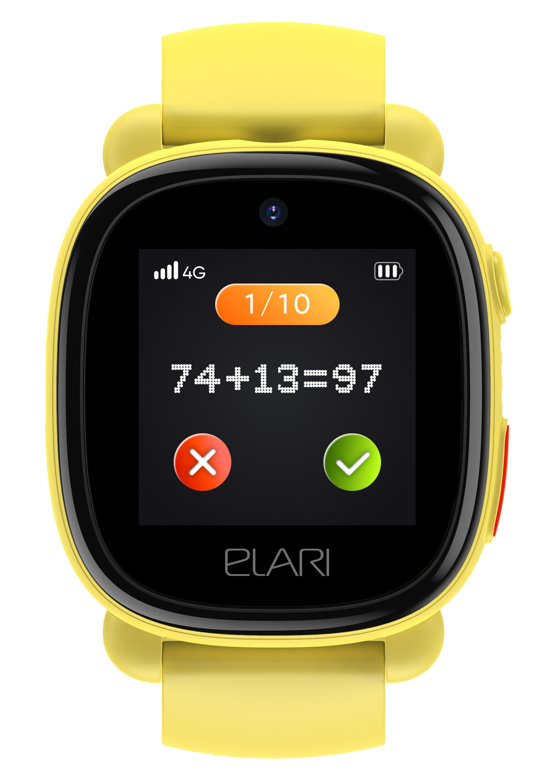 Детские умные часы Elari KidPhone 4G Lite (желтый)