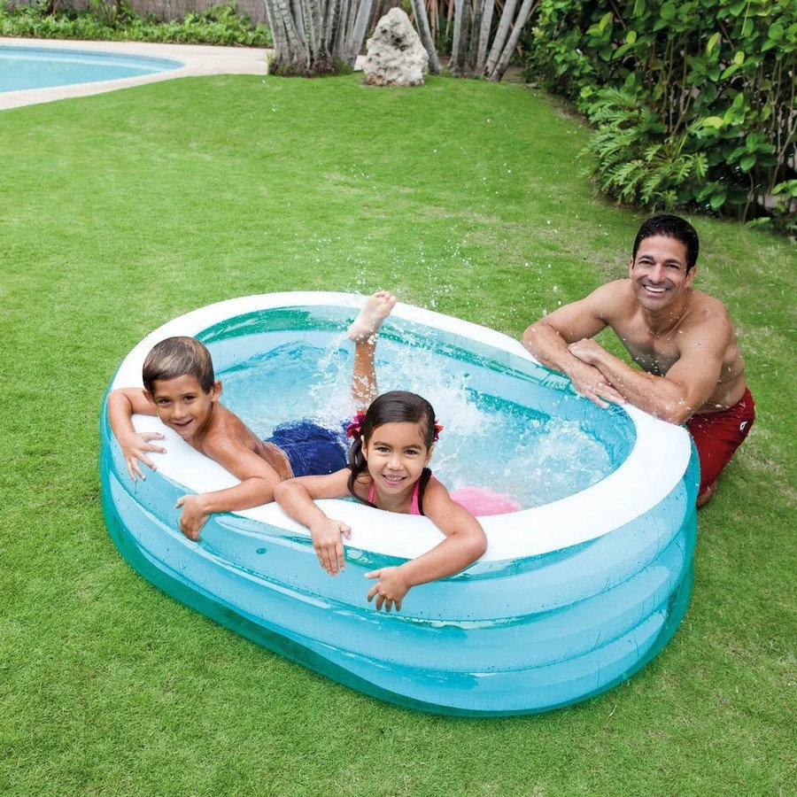 Надувной бассейн Intex Oval Whale Fun 163x107x46 (57482)
