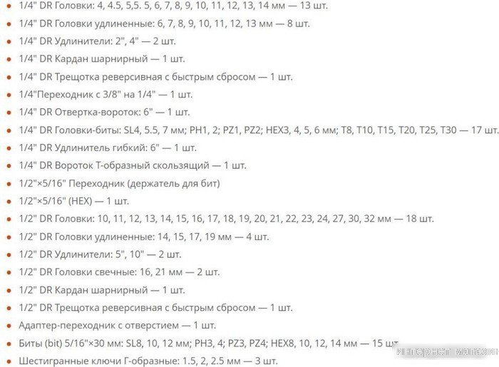 Универсальный набор инструментов Spec CK115-94 (94 предмета)