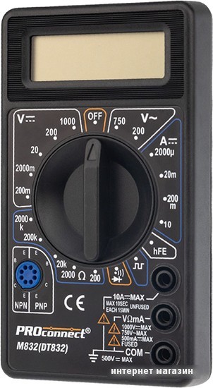 Мультиметр PROconnect M832 (DT832)