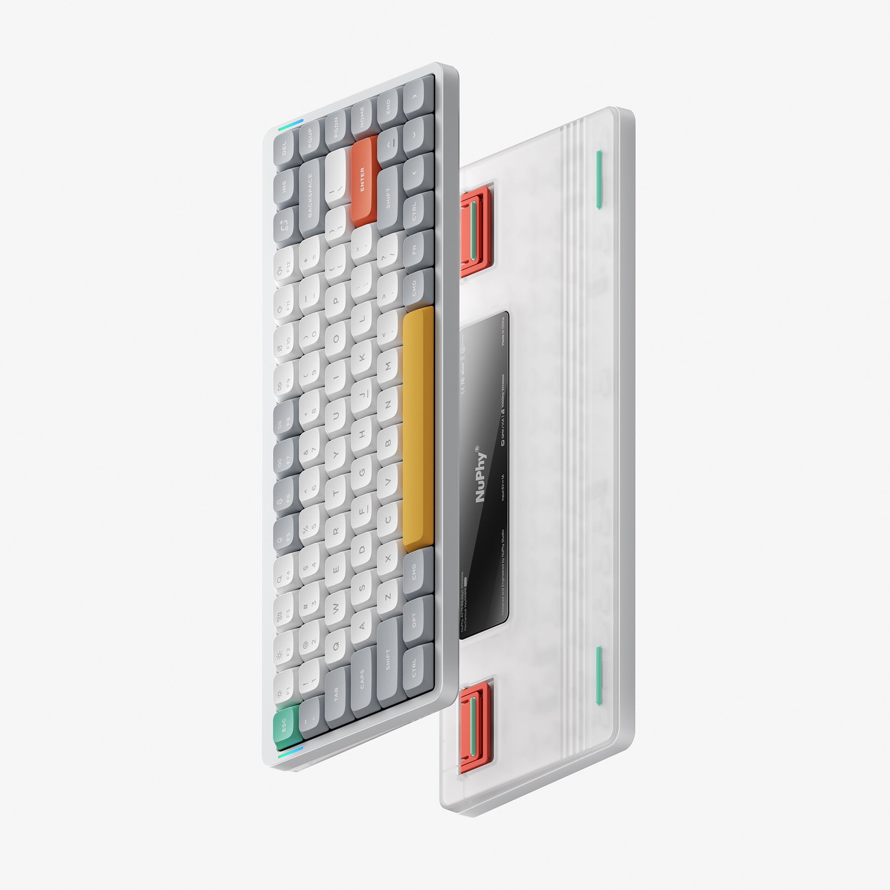 Клавиатура NuPhy Air75 V2 Ionic White (Gateron Low Profile Brown 2.0)
