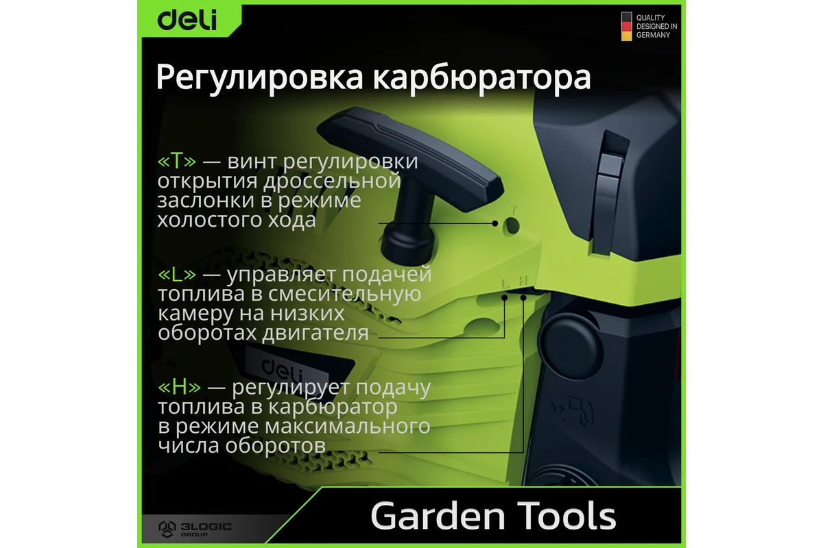 Бензопила Deli DE-LJ16-1
