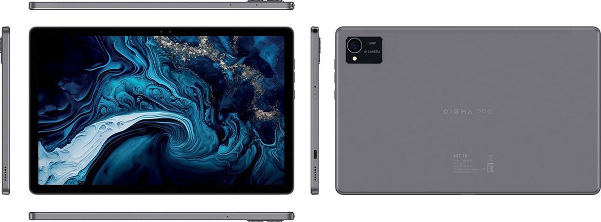 Планшет Digma Pro HIT 16 8GB/256GB (серый)