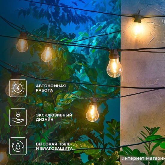 Садовая гирлянда Rexant Канэри 602-2421