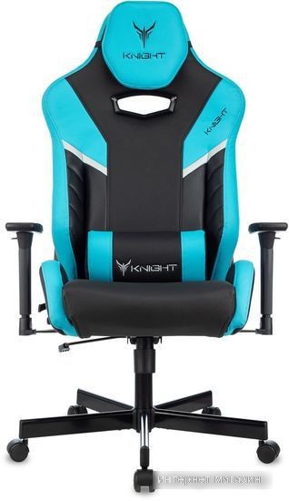 Кресло Knight Thunder 5X (черный/голубой)