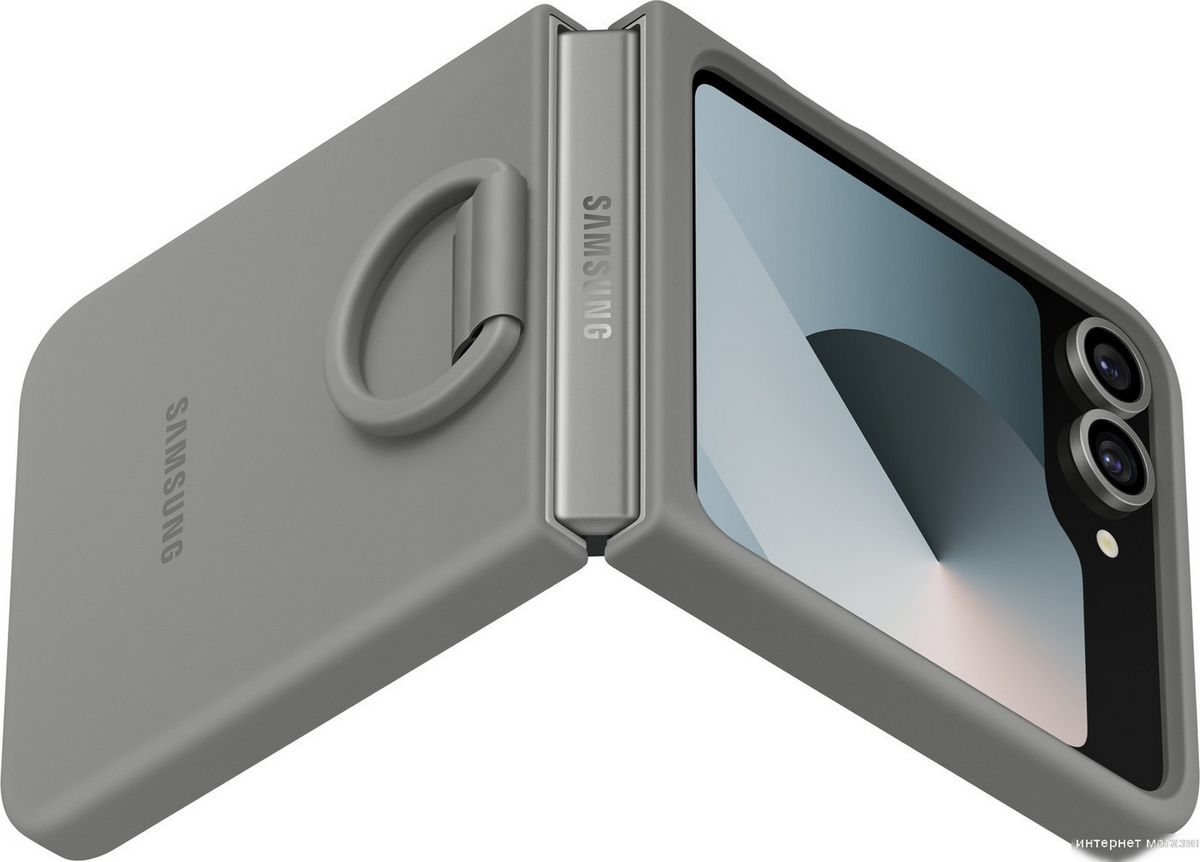 Чехол для телефона Samsung Silicone Case Galaxy Z Flip6 (серый)