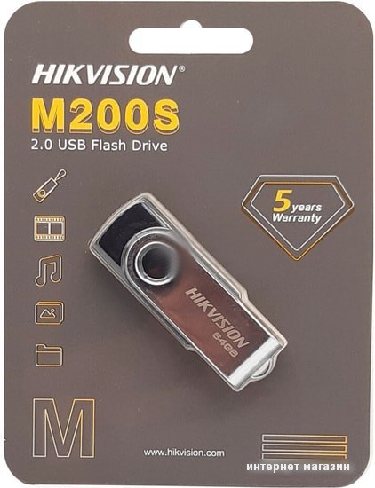 USB Flash Hikvision HS-USB-M200S USB2.0 64GB