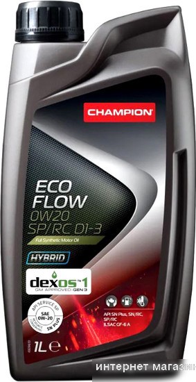 Моторное масло Champion Eco Flow 0W-20 SP/RC D1-3 1л