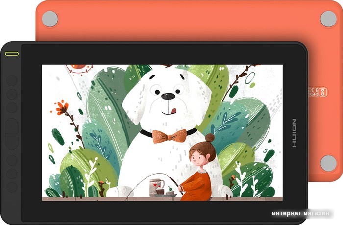 Графический монитор Huion Kamvas 12 (черный/оранжевый)