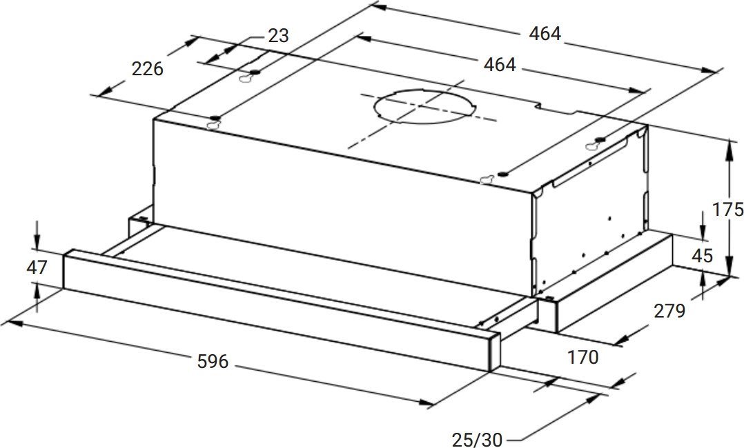 Кухонная вытяжка Weissgauff TEL 600 Black Glass