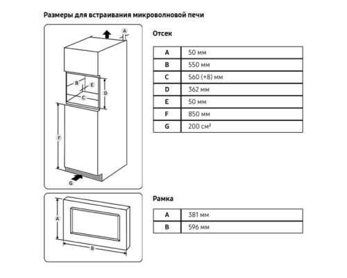 Микроволновая печь Samsung MS23A7013AB/BW
