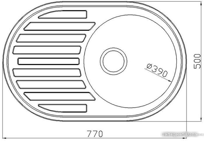 Кухонная мойка Stellar 7750D 20 см