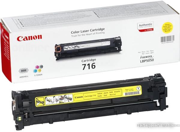 Картридж Canon Cartridge 716 Yellow
