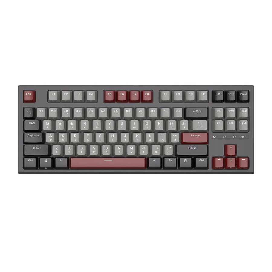Проводная клавиатура Royal Kludge RK-R87 RGB (черный, RK Brown)